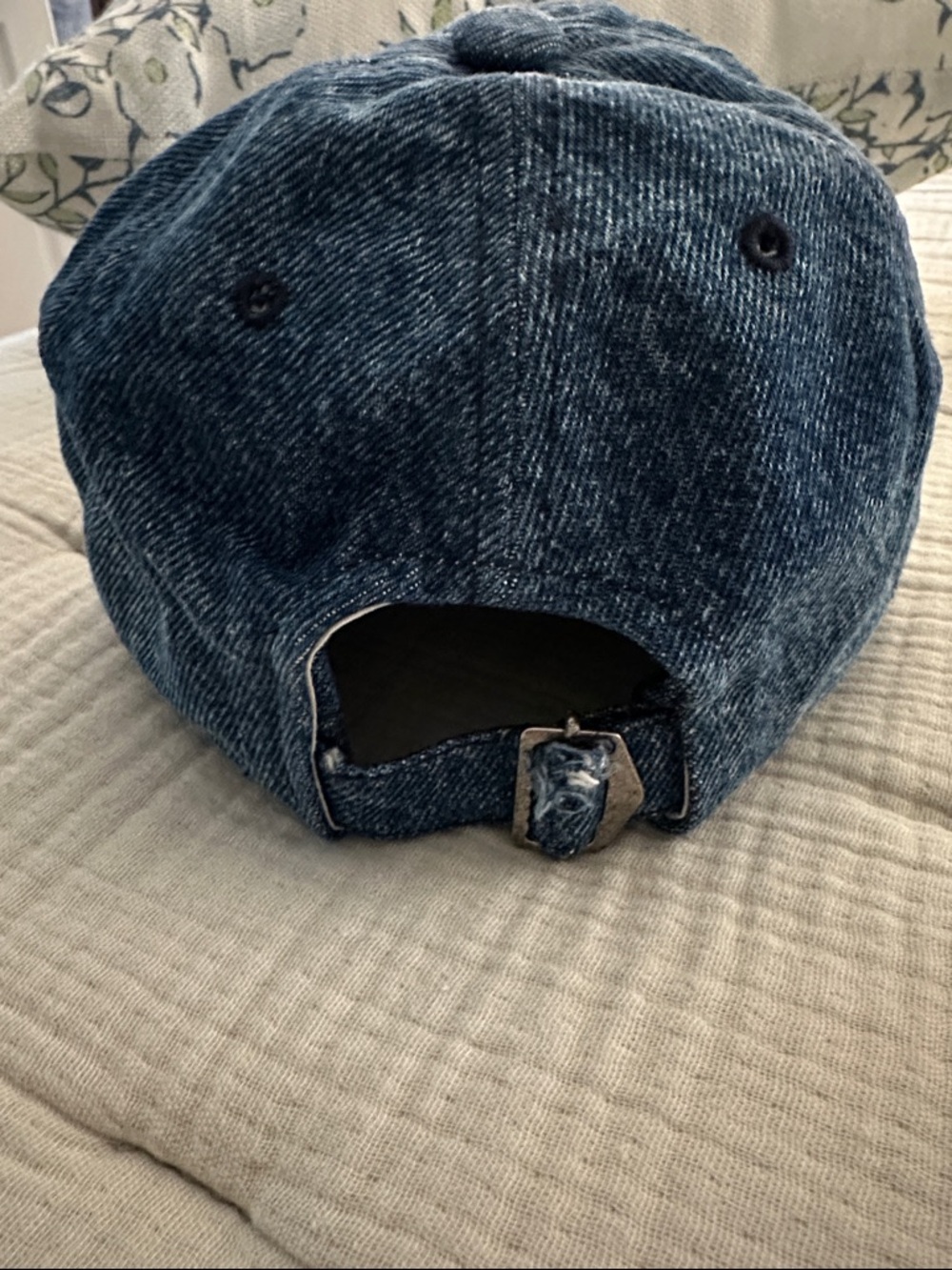 Isabel Marant Denim Blue Logo Baseball Cap - Picture 3 of 5